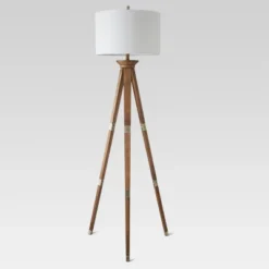 Oak Wood Tripod Floor Lamp Dark Brown - Threshold™ -Dream Decor Shop GUEST b5ab96e0 432f 4e8b 8afb fa38a8c1b3fe
