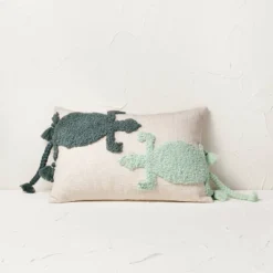 Two Lizard Punch Needle Lumbar Throw Pillow - Opalhouse™ Designed With Jungalow™ -Dream Decor Shop GUEST b928f6a8 8ca3 4efd 8799 466299a95a4e