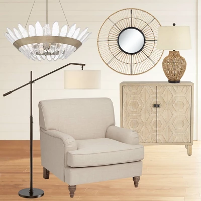Possini Euro Design Industrial Floor Lamp Adjustable Arm 62.5" Tall Oiled Bronze Metal Light Brown Linen Drum Shade For Living Room Reading 7 Possini Euro Design Industrial Floor Lamp Adjustable Arm 62.5" Tall Oiled Bronze Metal Light Brown Linen Drum Shade For Living Room Reading - Image 7