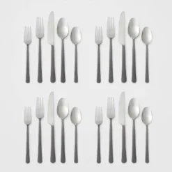 20pc Hubbardston Flatware Set Black - Threshold™ -Dream Decor Shop GUEST dc38d691 3449 481a bf3c c841a47ed14b