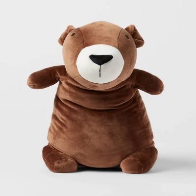 Bear Weighted Plush Kids' Throw Pillow Brown - Pillowfort™ 3 Bear Weighted Plush Kids' Throw Pillow Brown - Pillowfort™ - Image 3