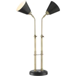 Possini Euro Design Sentry Modern Mid Century Desk Lamp 23" High Black Brass With USB Charging Port LED Adjustable Cone Shade For Bedroom Living Room 15 Possini Euro Design Sentry Modern Mid Century Desk Lamp 23" High Black Brass With USB Charging Port LED Adjustable Cone Shade For Bedroom Living Room -Dream Decor Shop GUEST e240447e 5fa7 45ac adb1 c441648f3303