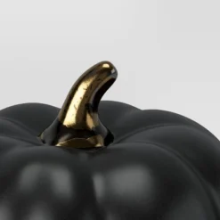 Set Of 3 Small Ceramic Halloween Pumpkins With Gold Stem - Threshold™ -Dream Decor Shop GUEST e522c71c 5236 4716 87d9 cb99acca79a8