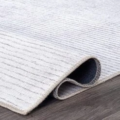 World Rug Gallery Contemporary Distressed Stripe Machine Washable Area Rug -Dream Decor Shop GUEST e627031b 19a8 4463 a629 804ff3e15554