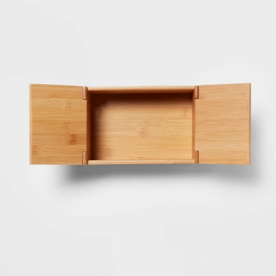 6" X 9" X 4" Rectangular Hinge Lid Bamboo Countertop Organizer - Brightroom™ 2 6" X 9" X 4" Rectangular Hinge Lid Bamboo Countertop Organizer - Brightroom™ - Image 2
