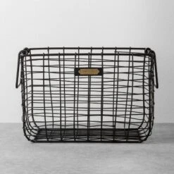 Wire Storage Basket Black - Hearth & Hand With Magnolia -Dream Decor Shop GUEST efe86eae 04b3 4a40 b0c6 ffcdb651f04d
