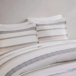 Madison Park 5pc Cove Clipped Jacquard Comforter Set White/Assorted Beiges -Dream Decor Shop GUEST fd05b8f6 89ca 411c b783 644df258ccaa