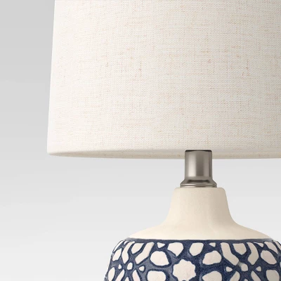 Assembled Ceramic Table Lamp Blue - Threshold™ 3 Assembled Ceramic Table Lamp Blue - Threshold™ - Image 3